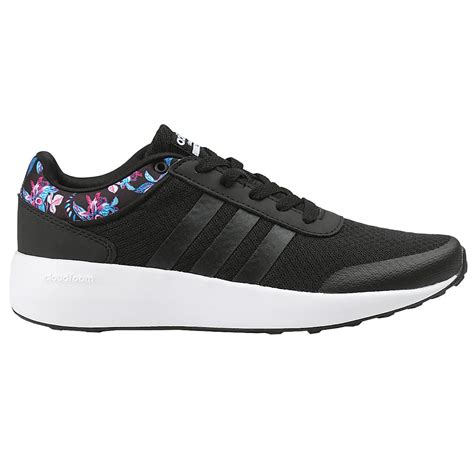 adidas cloudfoam race blauw|adidas black cloudfoam women's.